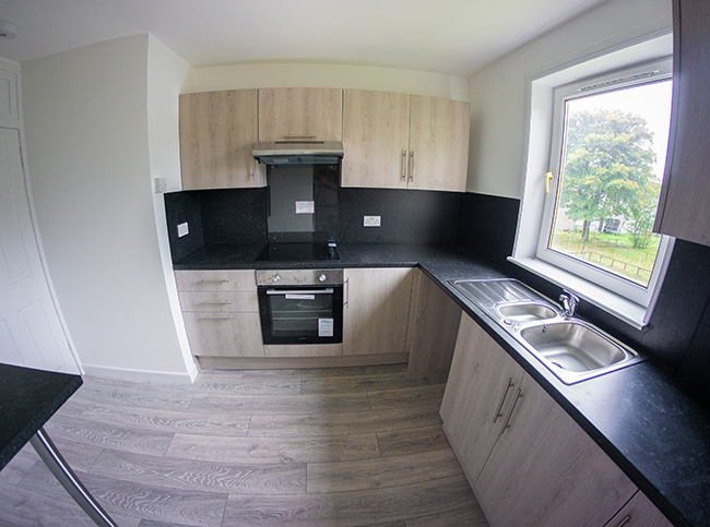 Bespoke house interior in a completed Aberdeen new build