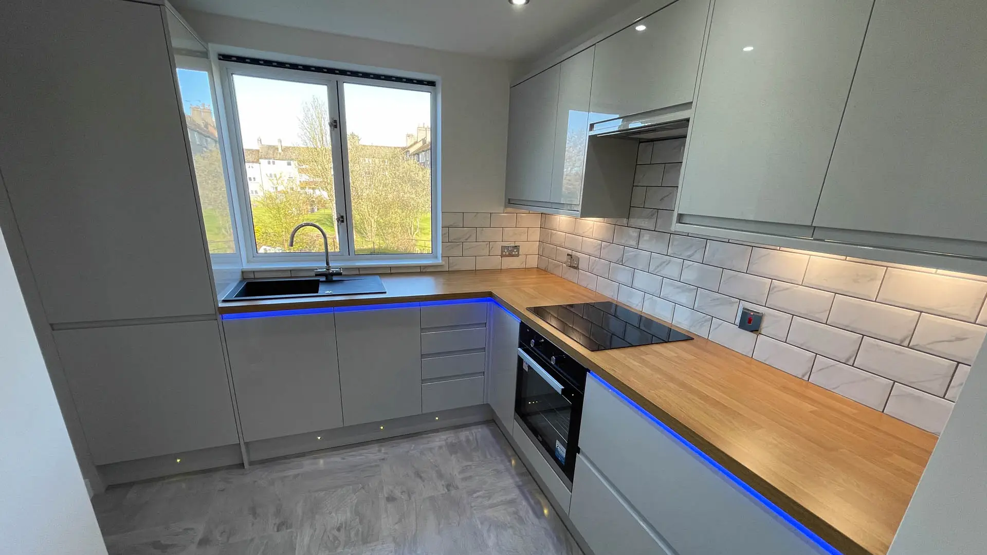 Granite Builders interior with new flooring and finishing in Aberdeen