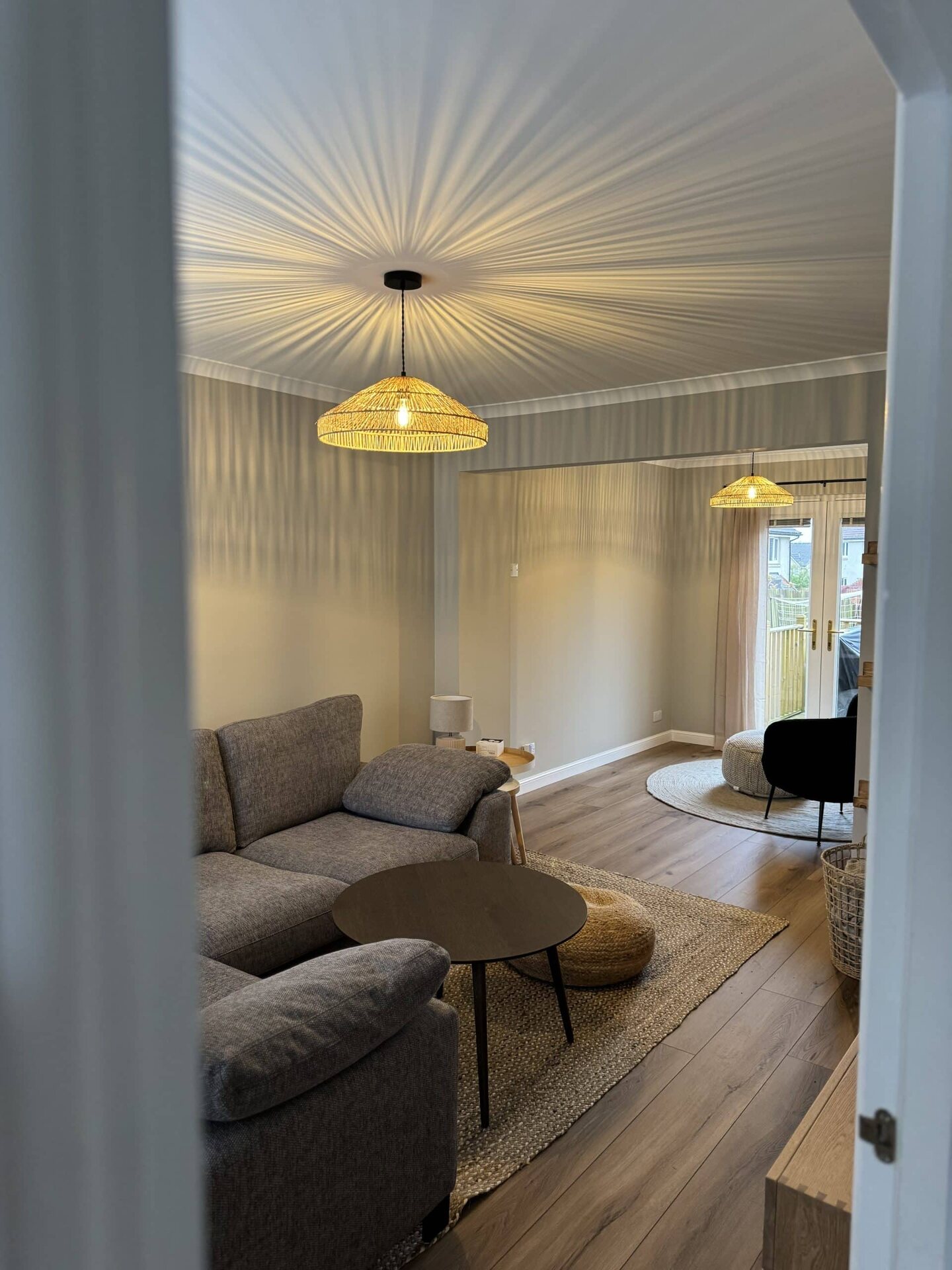 Warm finished living room fitted out by Granite Builders in Aberdeen
